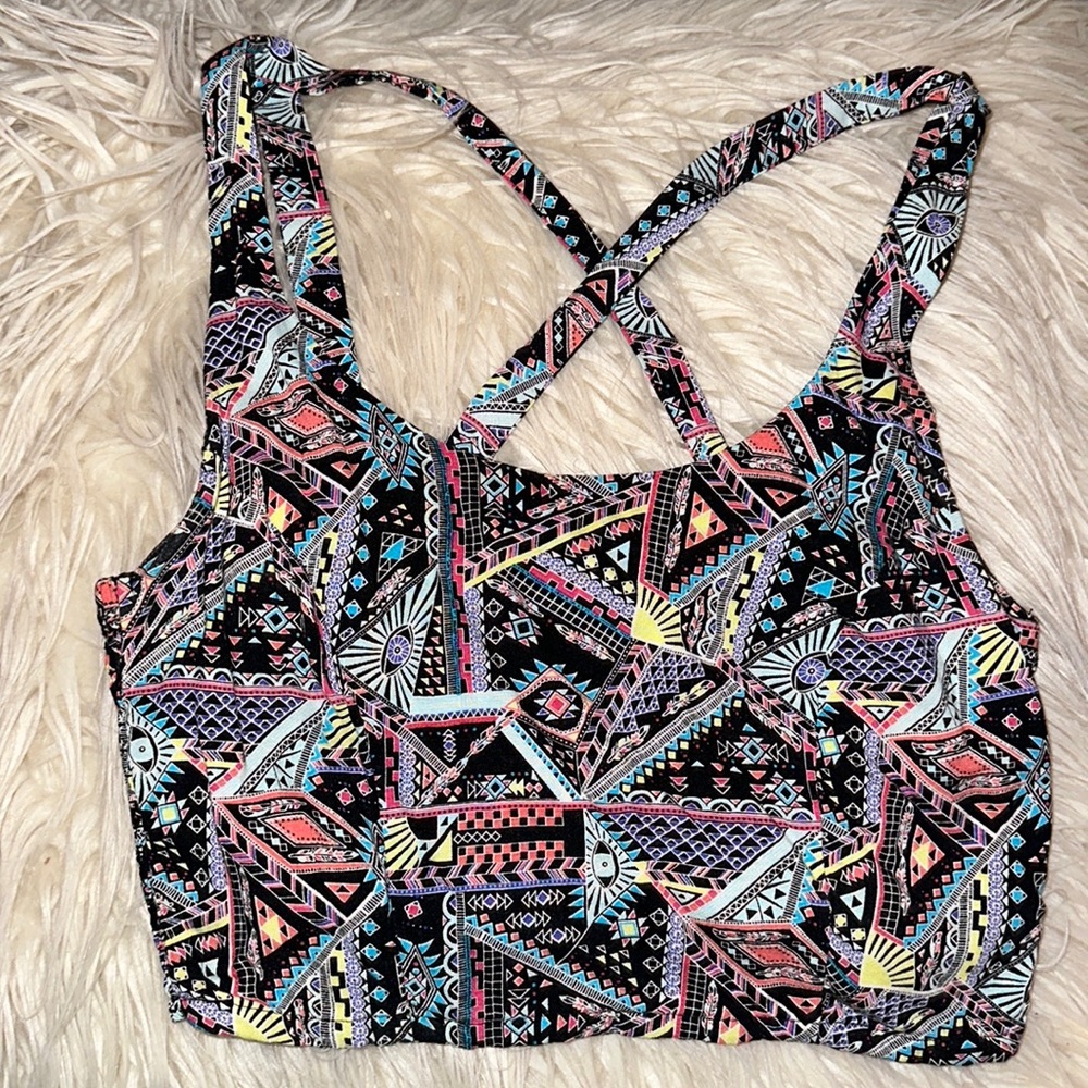 H&M size 6 (small) pattern crop top.